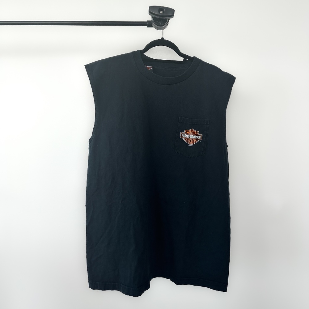 VINTAGE HARLEY DAVIDSON SLEEVELESS T-SHIRT